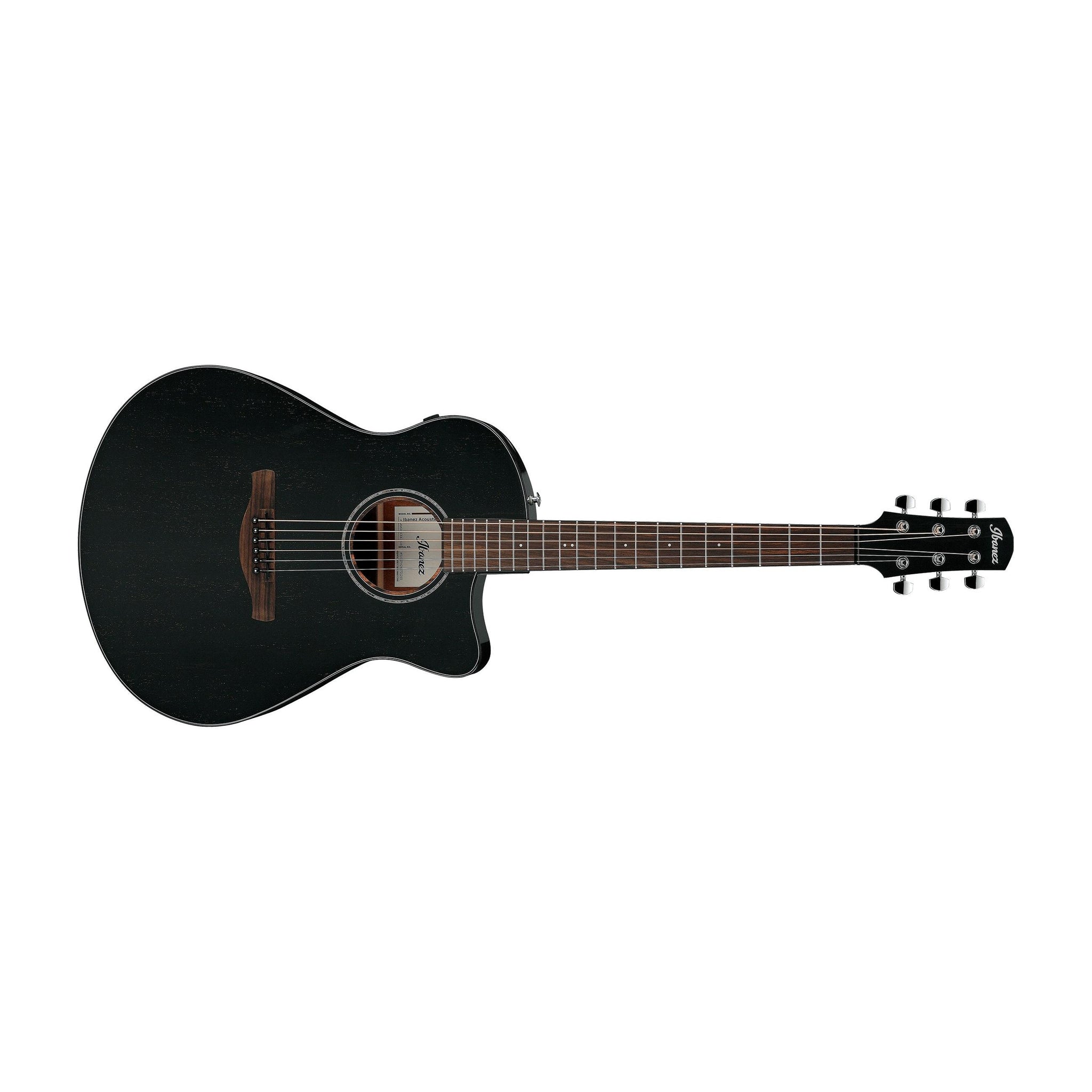 Ibanez AAM340CE-RUB Advanced Auditorium Acoustic/Electric Guitar-Rustic Black High Gloss-Music World Academy