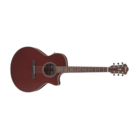 Ibanez AE100-BUF Acoustic/Electric Guitar-Burgundy Flat-Music World Academy