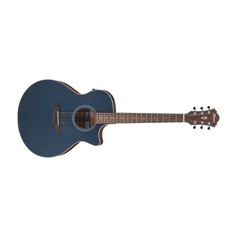 Ibanez AE100-DBF Acoustic/Electric Guitar-Dark Tide Blue Flat-Music World Academy