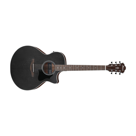 Ibanez AE140-WKH Acoustic/Electric Guitar-Weathered Black Pore Open-Music World Academy