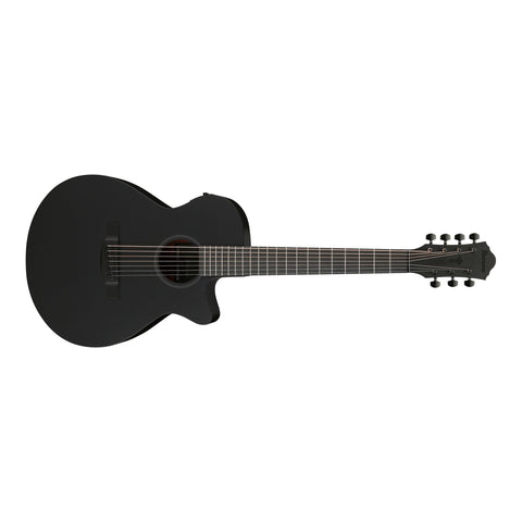 Ibanez AEG721-BOT AEG Series 7-String Acoustic/Electric Guitar-Black Out-Music World Academy