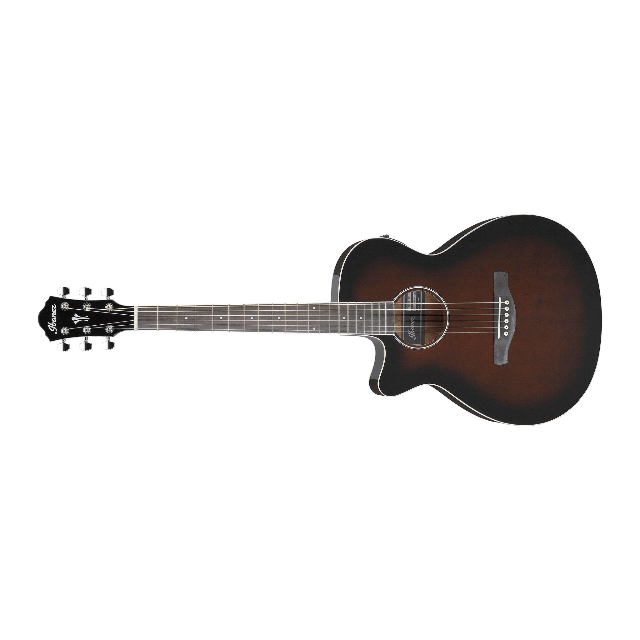 Ibanez AEG7L-DVS AEG Left-Handed Acoustic/Electric Guitar-Dark Violin Sunburst-Music World Academy