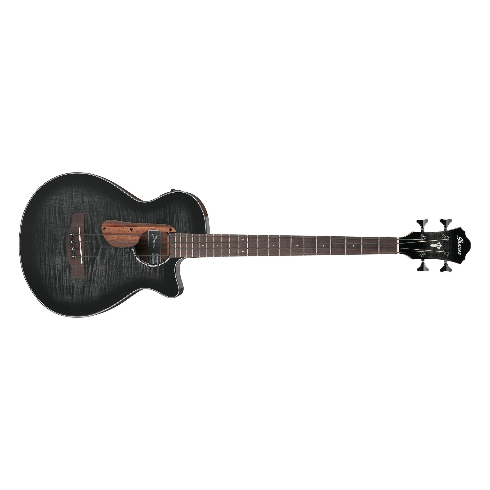 Ibanez AEGB25E-TKH AEG Acoustic/Electric Bass Guitar-Transparent Black Sunburst-Music World Academy