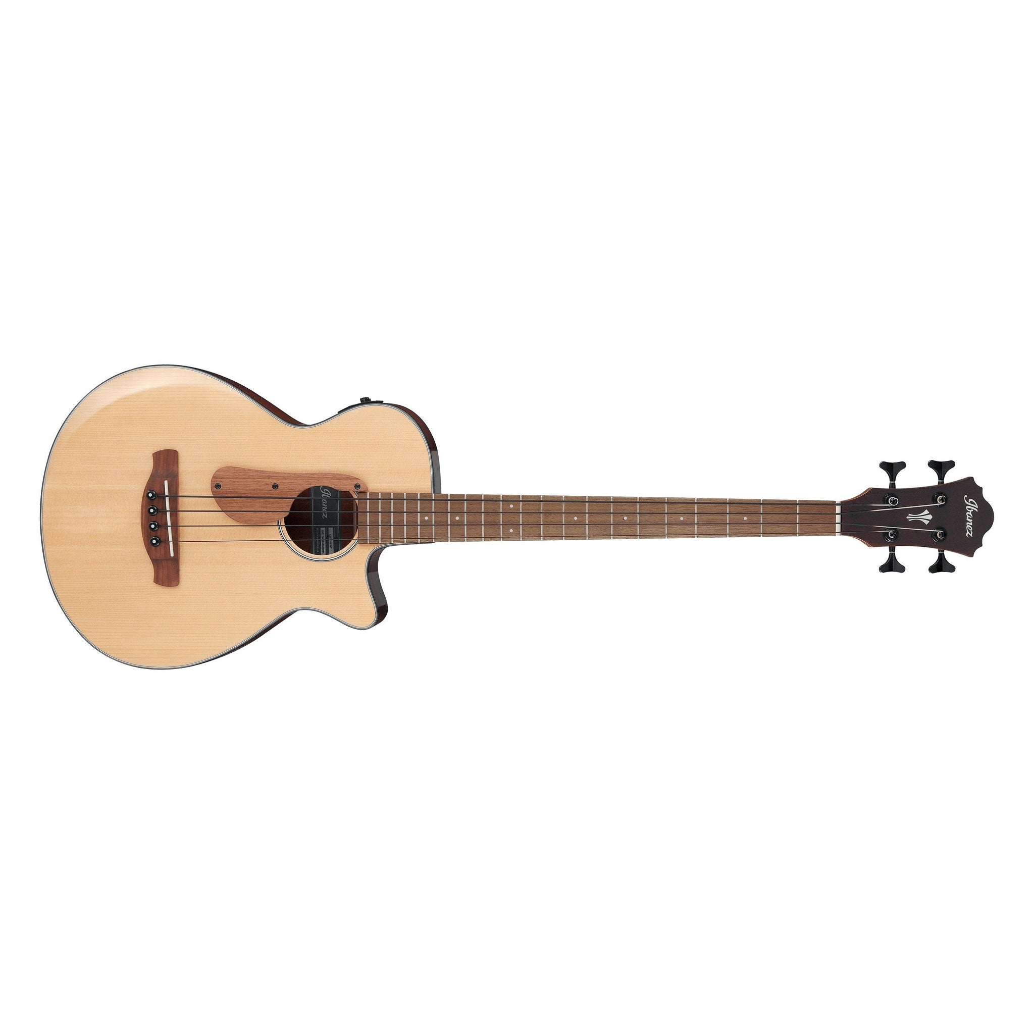 Ibanez AEGB30E-NTG Acoustic/Electric Bass Guitar-Natural High Gloss-Music World Academy