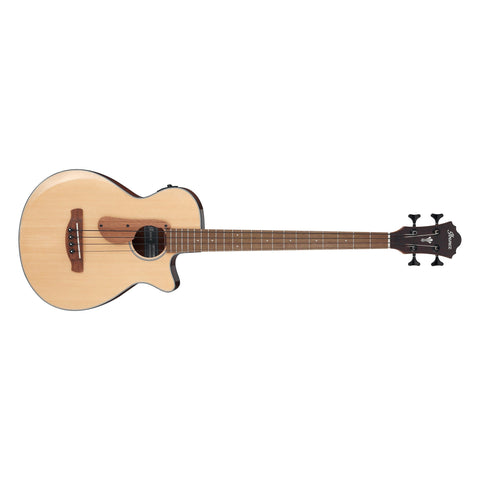 Ibanez AEGB30E-NTG Acoustic/Electric Bass Guitar-Natural High Gloss-Music World Academy