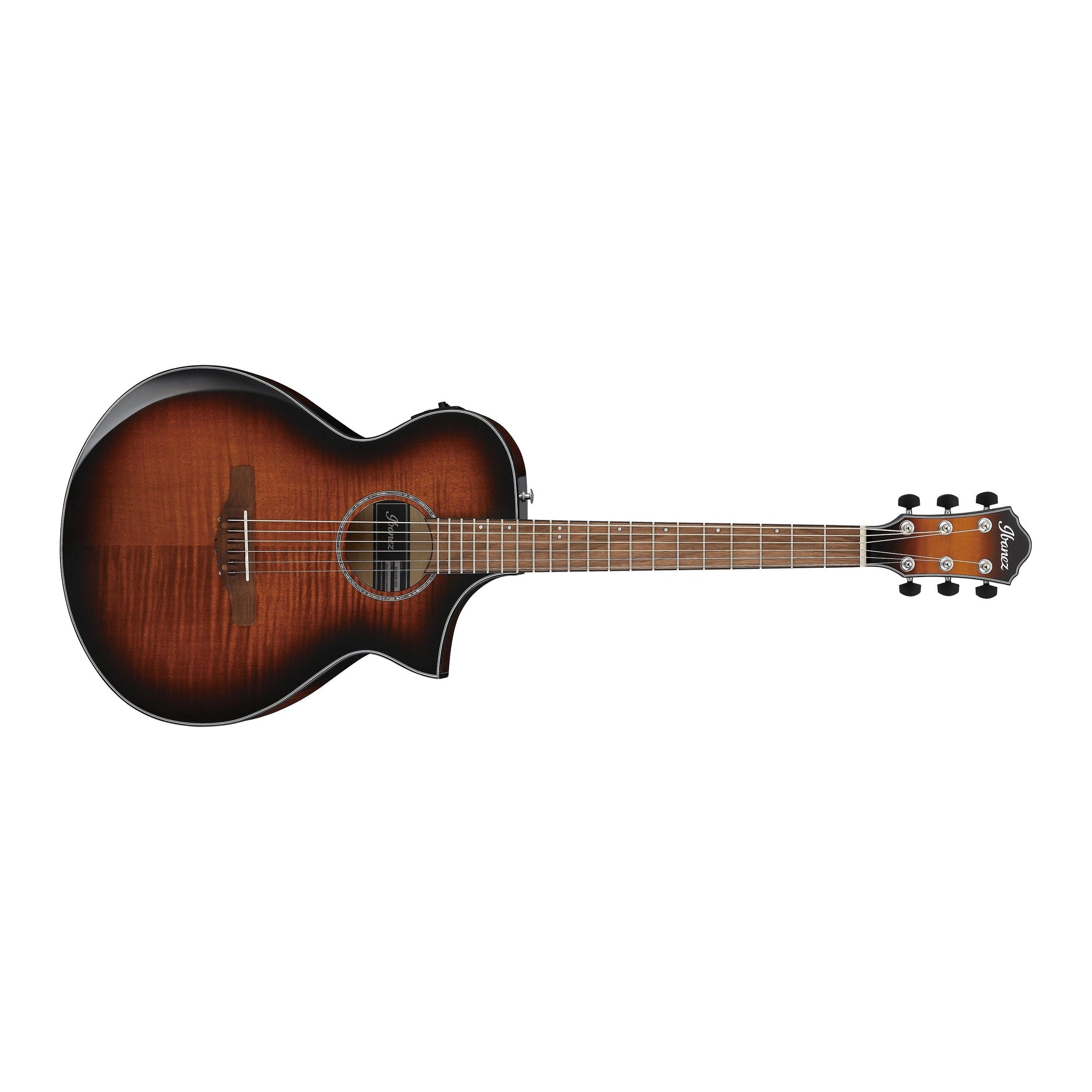 Ibanez AEWC400-AMS Comfort Body Acoustic/Electric Guitar-Amber Sunburst High Gloss-Music World Academy