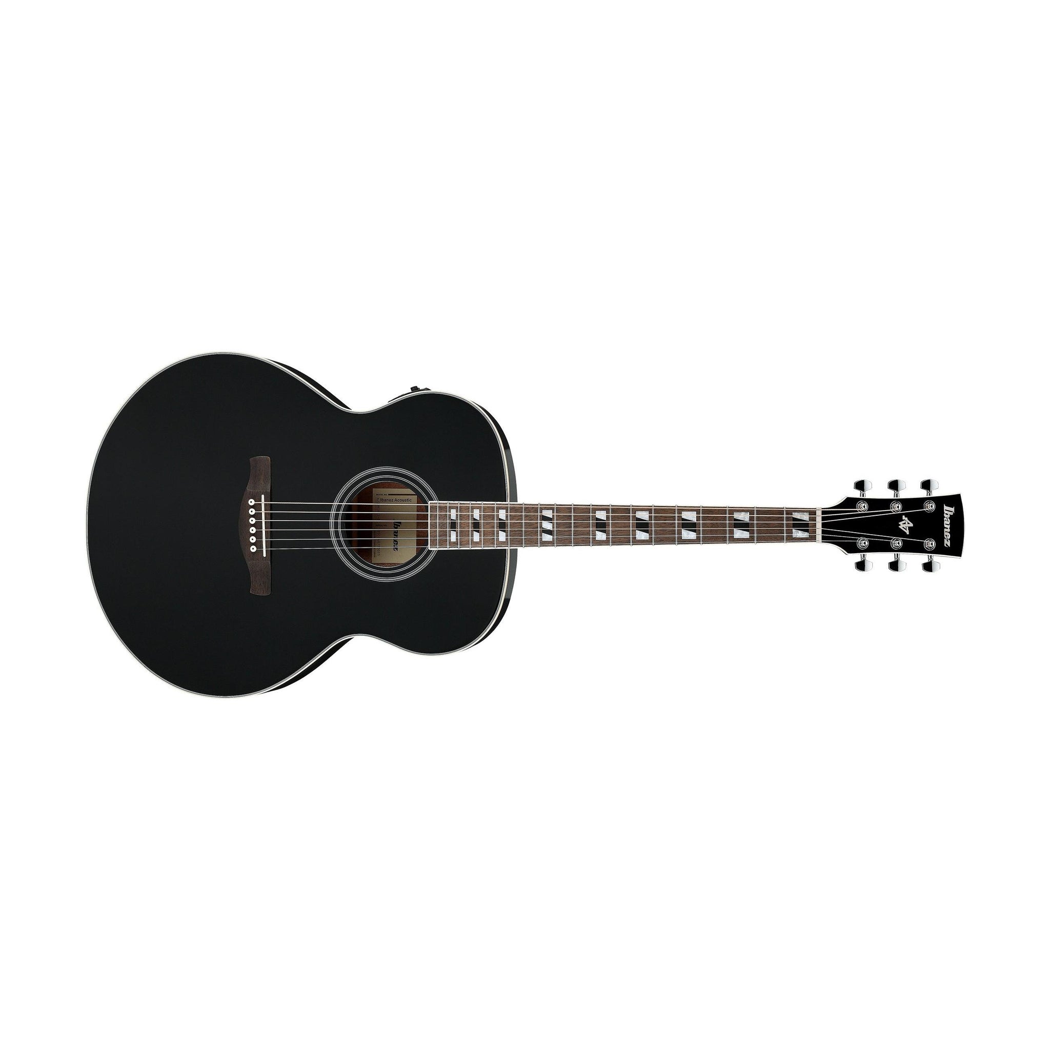 Ibanez AJ70M1E-BK Artwood Series Acoustic/Electric Guitar-Black-Music World Academy