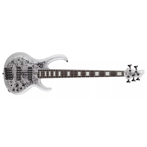 Ibanez BTB25TH5-SLM 25th Anniversary Edition BTB Standard 5-String Electric Bass-Silver Blizzard Matte-Music World Academy