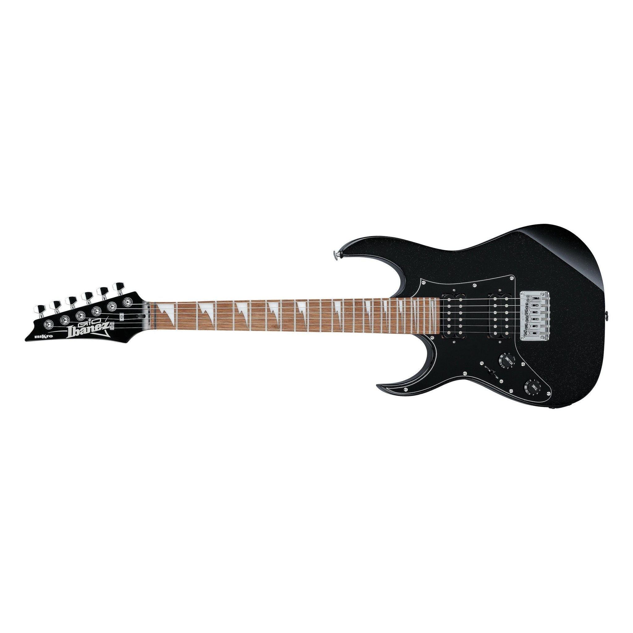Ibanez GRGM21-BKN-L Gio miKro Left-Handed Electric Guitar-Black Night-Music World Academy