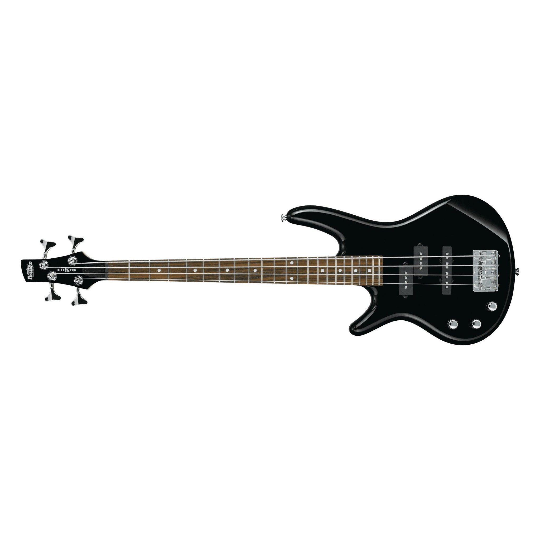 Ibanez GSRM20-BK-L Gio Series Left-Handed Mikro 4-String Short Scale Electric Bass Guitar-Black-Music World Academy