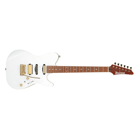 Ibanez LB1-WH Lari Basilio Signature Electric Guitar with Hardshell Case-White-Music World Academy