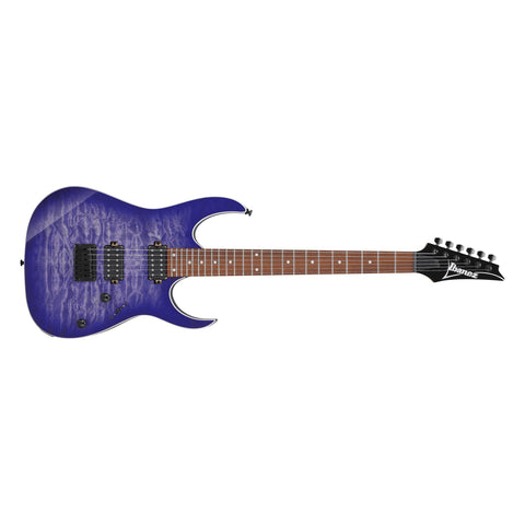 Ibanez RG421QM-CBB RG Series Electric Guitar-Cerulean Blue Burst-Music World Academy