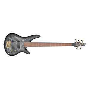 Ibanez SR305EDX-BZM SR Series 5-String Electric Bass Guitar-Black Ice Frozen Matte-Music World Academy