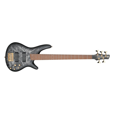 Ibanez SR305EDX-BZM SR Series 5-String Electric Bass Guitar-Black Ice Frozen Matte-Music World Academy