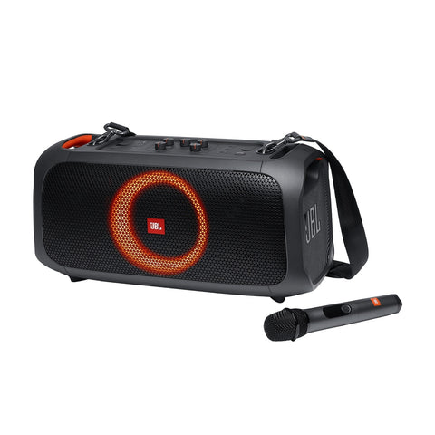 JBL Partybox On-The-Go Portable Wireless Bluetooth Speaker with Microphone-5.25" Woofer-100 Watts-Music World Academy