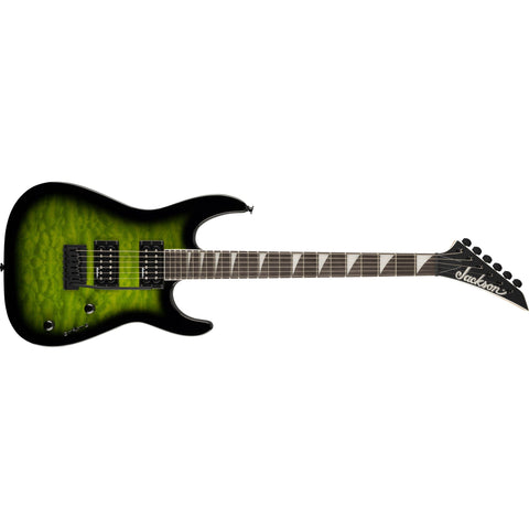 Jackson JS Series Dinky JS20 DKQ 2PT Electric Guitar-Transparent Green Burst-Music World Academy