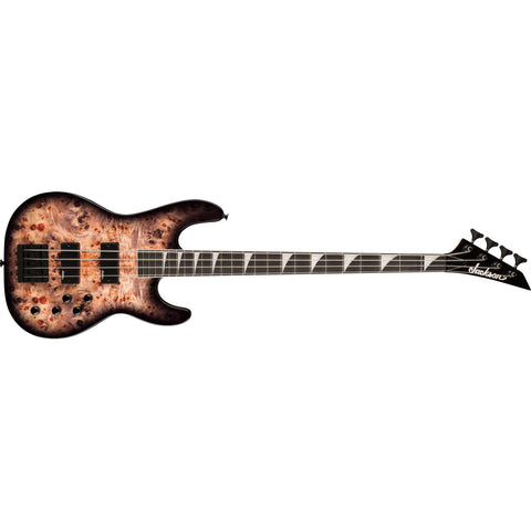 Jackson JS Series JS3P Electric Concert Bass Guitar-Transparent Black Burst-Music World Academy