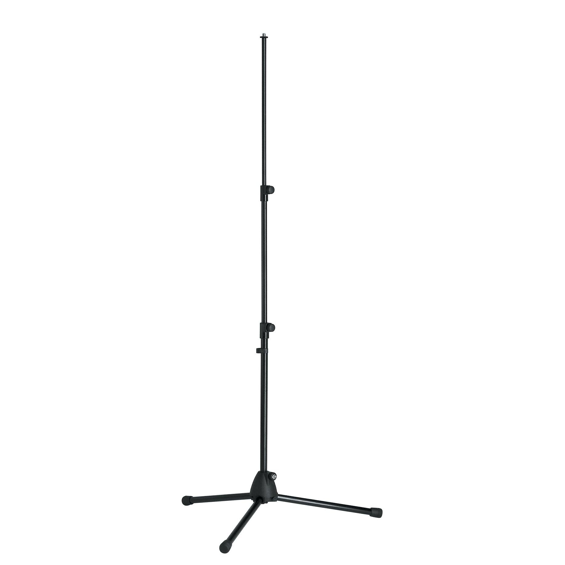 K&M 199-BLACK 3-Piece Folding Microphone Stand-Black-Music World Academy
