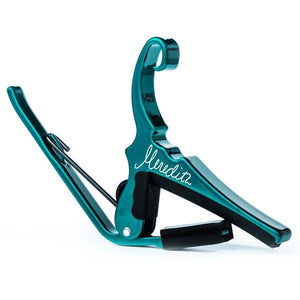 Kyser KG6M40A Limited Edition Meredith Acoustic Guitar 6-String Capo-Candy Teal (Discontinued)-Music World Academy