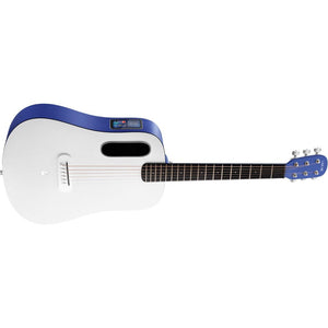 Lava Music ME PLAY 36" Acoustic/Electric Guitar with Lite Gig Bag-Deep Blue/Frost White-Music World Academy