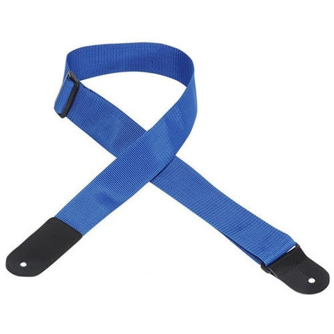 Levy's M8POLY-ROY 2" Nylon Guitar Strap-Royal Blue-Music World Academy