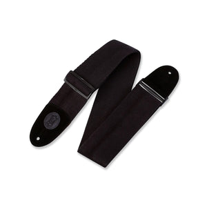 Levy's MSSBC4-BLK 3" Cotton Bass Guitar Strap-Black-Music World Academy