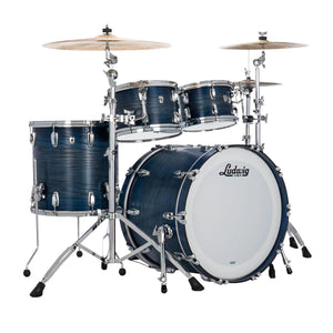 Ludwig L7462AXK3WC Classic Oak Studio 22 4-Piece Drum Shell Pack-Blue Burst-Music World Academy