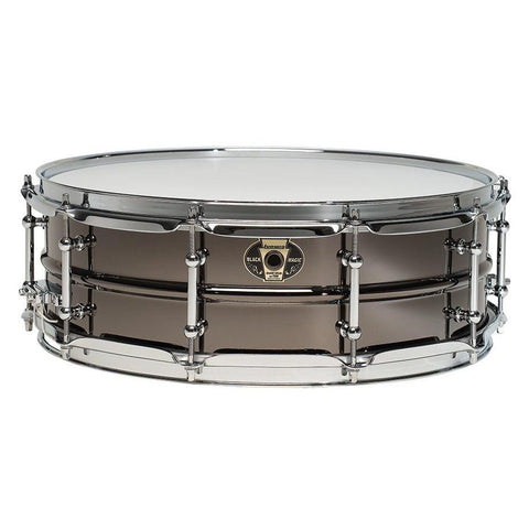 Ludwig LW5514C Black Magic Series Snare Drum 5.5"x14" with Chrome Triple-Flange Hoops (Discontinued)-Music World Academy