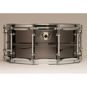 Ludwig LW6514C Black Magic Series Snare Drum 6.5"x14" with Chrome Triple-Flange Hoops (Discontinued)-Music World Academy