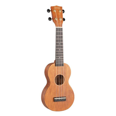 Mahalo MS1-TBR Slimline Soprano Ukulele with Gig Bag-Transparent Brown-Music World Academy