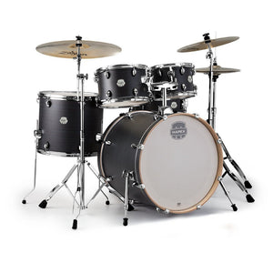 Mapex MXP-ST5295FIK Storm Series 5-Piece Drum Kit with Hardware-Ebony Wood Grain Blue (Discontinued)-Music World Academy