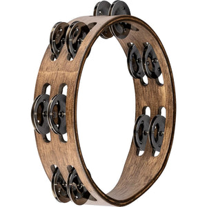 Meinl CTA2WB 8" Compact Wood Tambourine-Walnut Brown-Music World Academy