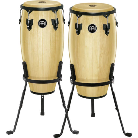 Meinl HC512NT Headliner Series 11" & 12" Conga Set-Natural with Basket Stand-Music World Academy