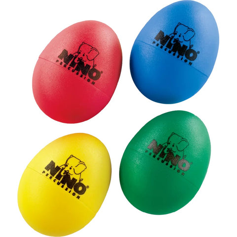 Meinl NINOSET540 Egg Shaker Set, 4-Pack (Blue, Green, Red, Yellow)-Music World Academy