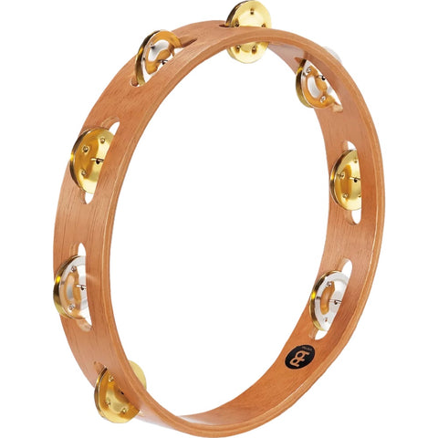 Meinl TA1MSNT Recording-Combo 10" Wood Tambourine, Single row-Music World Academy