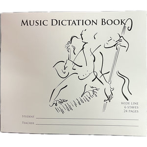 Music Dictation Book 6-Staves 24-Pages-Music World Academy