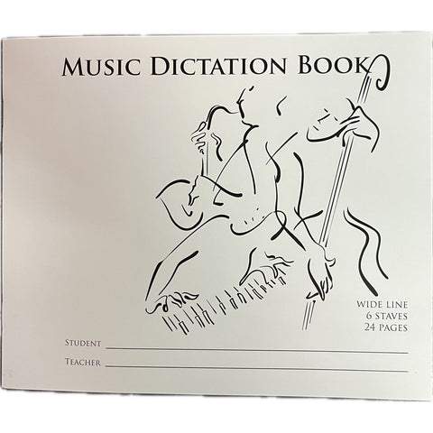 Music Dictation Book 6-Staves 24-Pages-Music World Academy