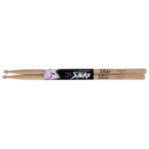 On-Stage HW5A 5A Wood Tip Drumsticks-Hickory-Music World Academy