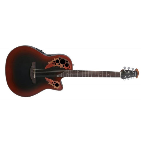 Ovation CE44-RRB Celebrity Elite Acoustic/Electric Guitar-Reverse Red Burst-Music World Academy