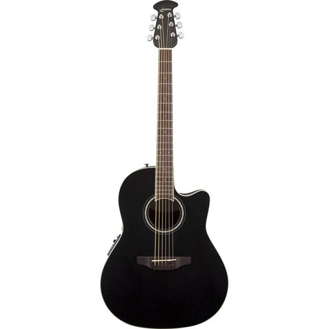 Ovation CS24-5 Celebrity Standard Mid Depth Acoustic/Electric Guitar-Black-Music World Academy