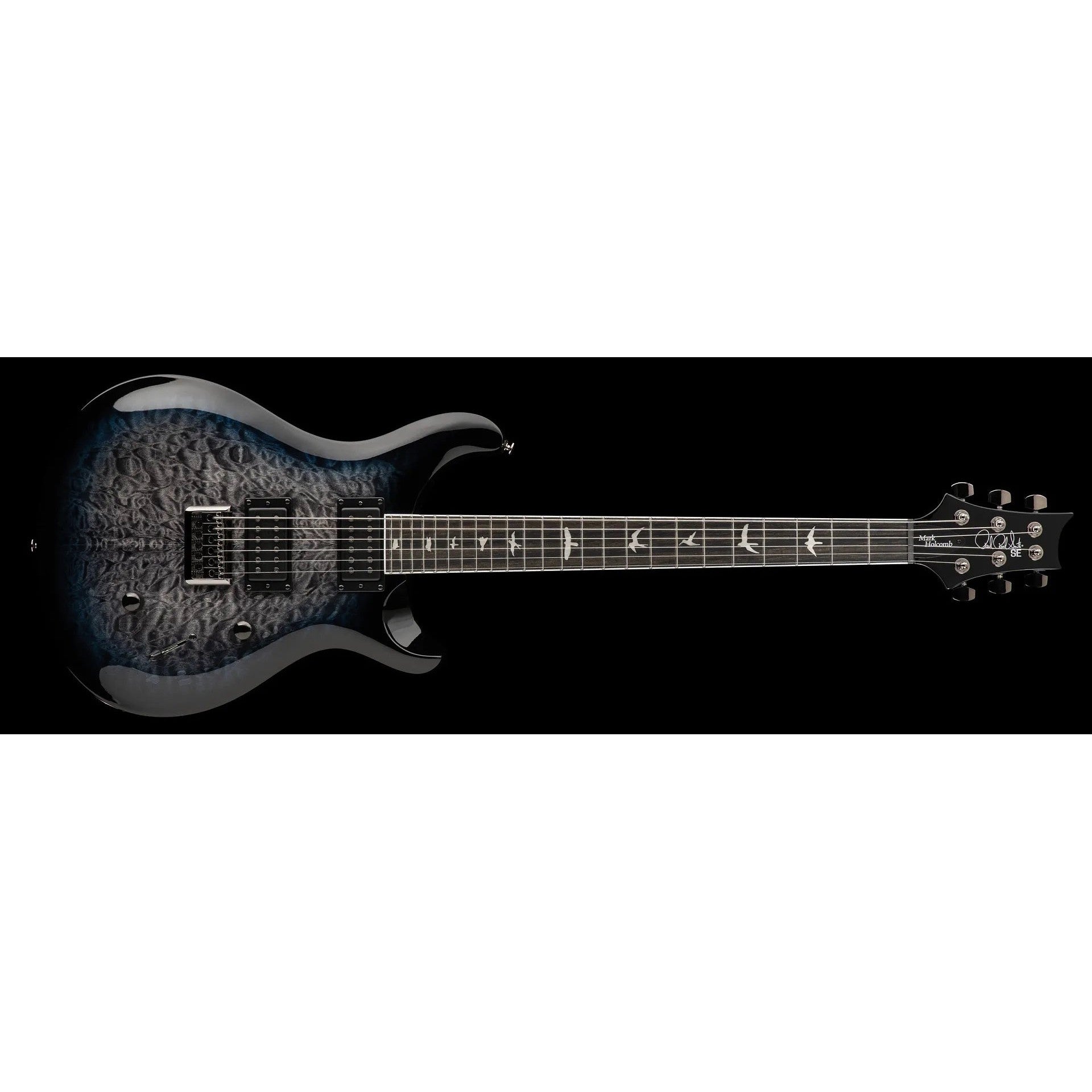 Paul Reed Smith 111857 SE Mark Holcomb Electric Guitar with Gig Bag-Blue Burst-Music World Academy