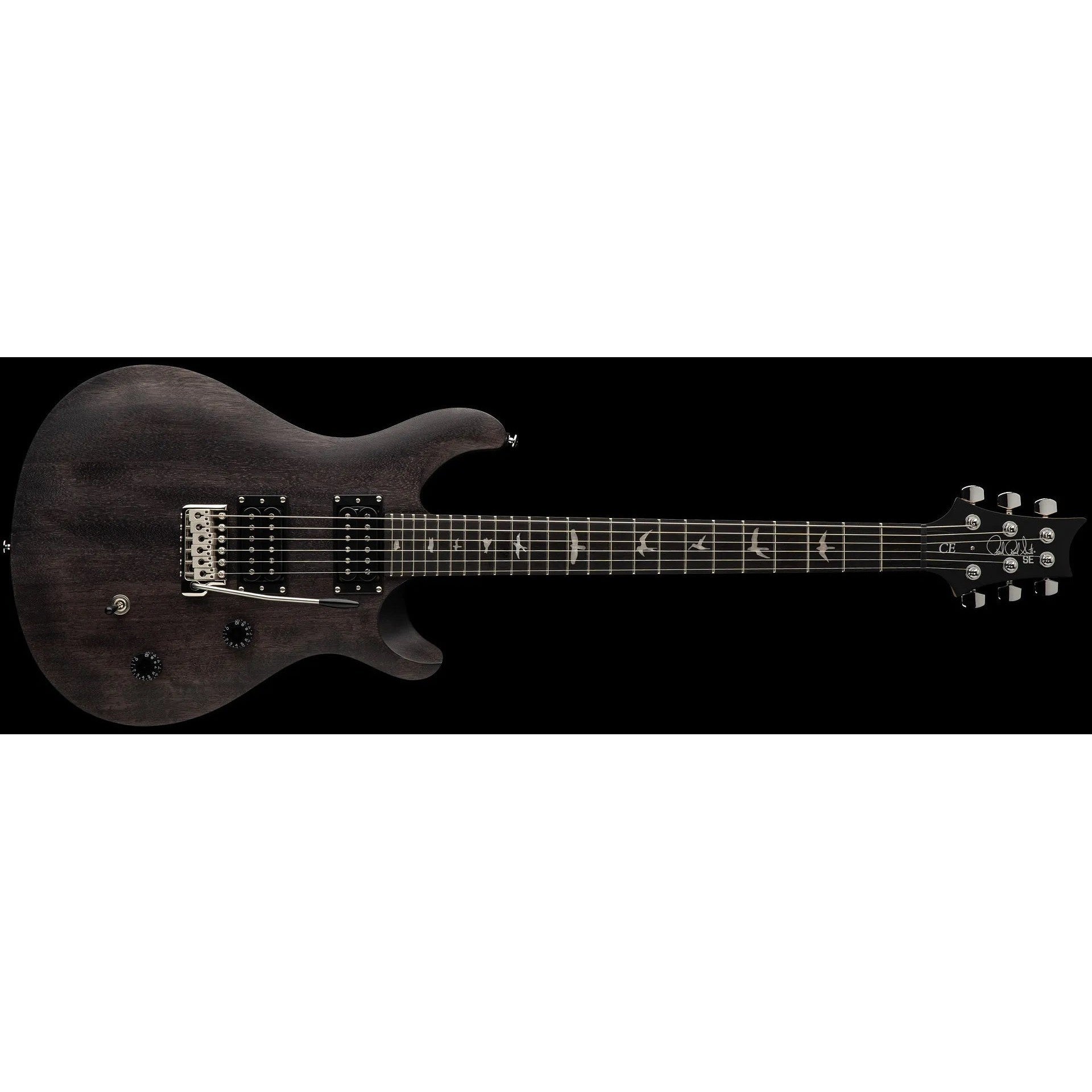 Paul Reed Smith CH44-CH SE CE24 Standard Satin Electric Guitar with Gig Bag-Charcoal-Music World Academy