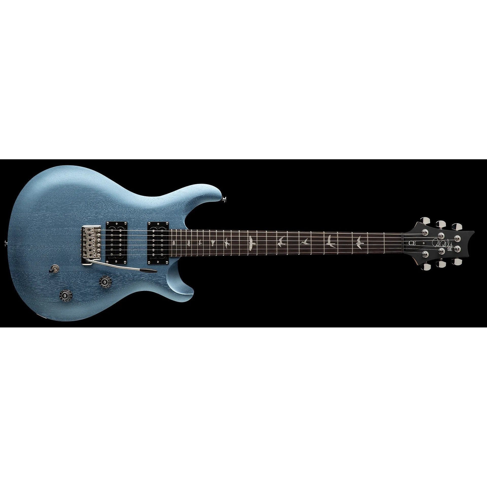 Paul Reed Smith CH44-IN SE CE24 Standard Satin Electric Guitar with Gig Bag-Ice Blue Metallic-Music World Academy