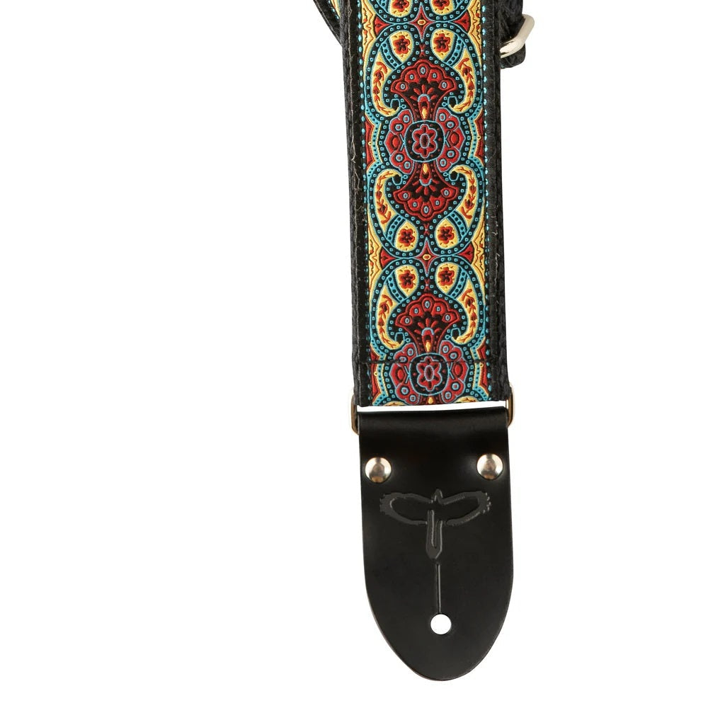 Paul Reed Smith Deluxe Retro 2" Guitar Strap-Black/Red-Music World Academy