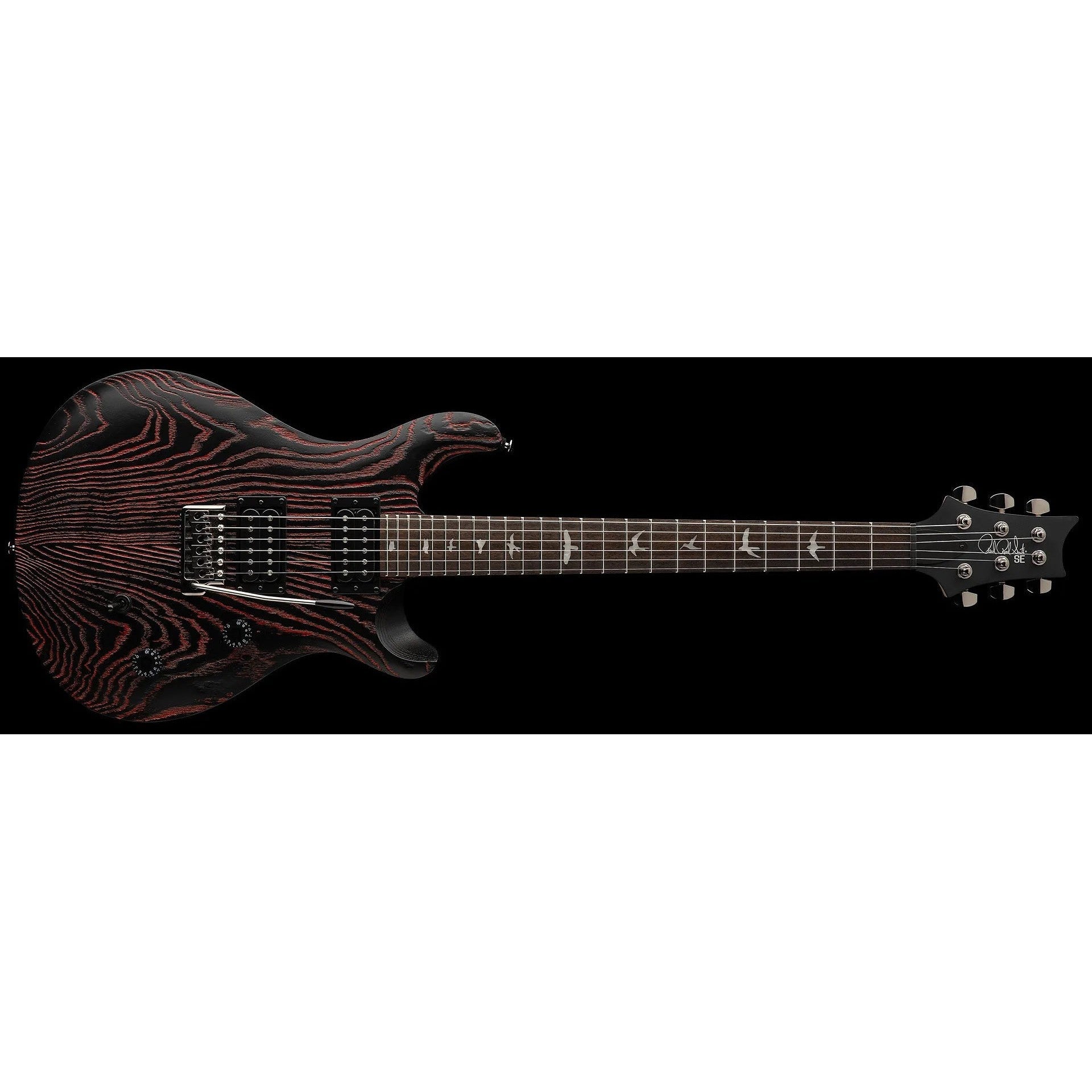 Paul Reed Smith SB44-1S SE Sandblasted CE24 Limited Edition Electric Guitar with Gig Bag-Sandblasted Red-Music World Academy