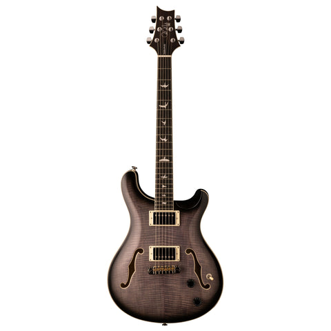 Paul Reed Smith SE Hollowbody II Electric Guitar with Hardshell Case-Charcoal Burst (Discontinued)-Music World Academy