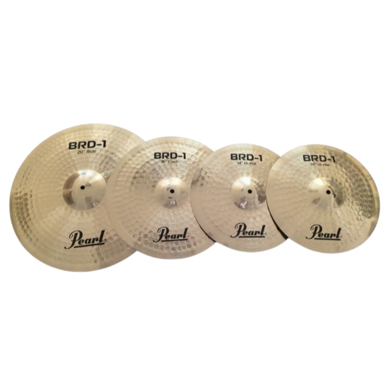 Pearl BRD-1 Cymbal Set with 20" Ride, 16" Crash, 14" Hi-Hats & Cymbal Bag-Music World Academy