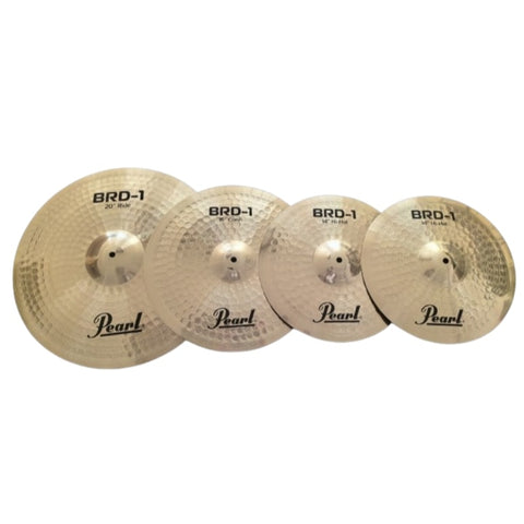 Pearl BRD-1 Cymbal Set with 20" Ride, 16" Crash, 14" Hi-Hats & Cymbal Bag-Music World Academy