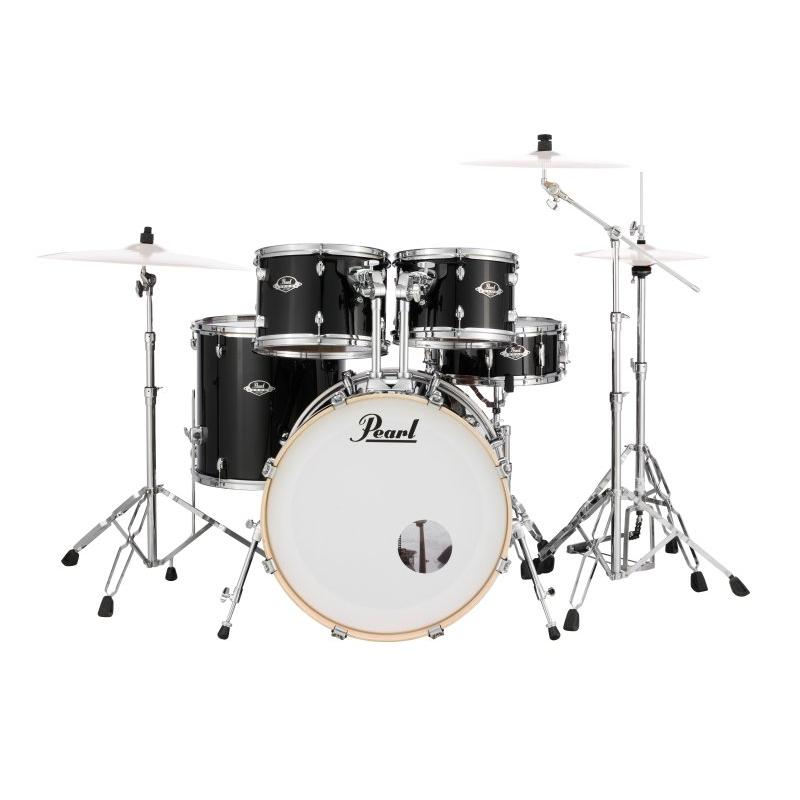 Pearl EXX725PC31/EXX10PC31 Export Series 6-Piece Drum Shell Pack-Jet Black-Music World Academy