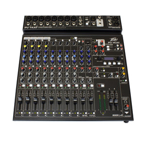 Peavey PV-14-AT 14-Channel Stereo Mixer with Digital Effects & Bluetooth-Music World Academy